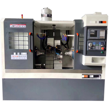 double spindles cnc lathe machine
